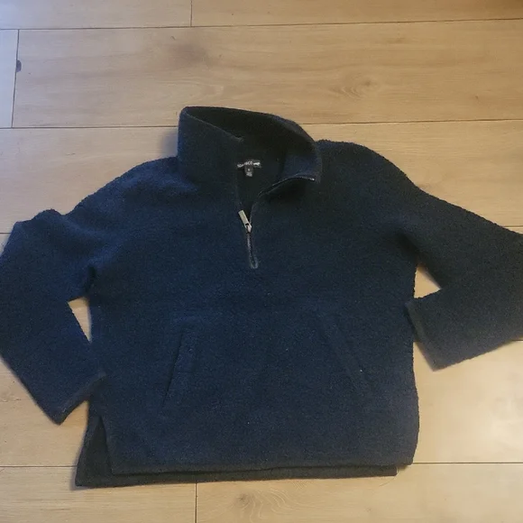 Toad&Co Women's Deep Blue V-Neck Sweater - Picture 1 of 4